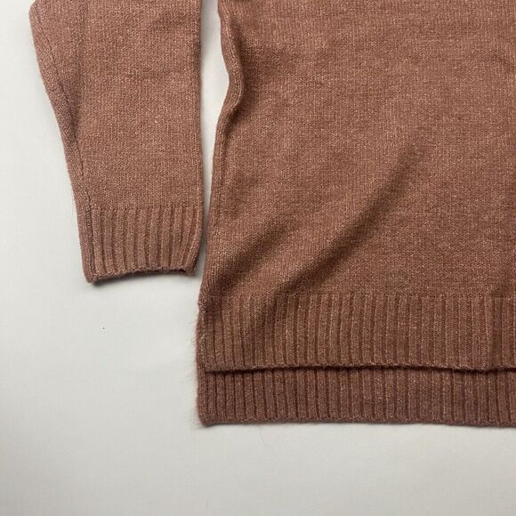 ANDREE by Unit Dusty Mauve Turtleneck Sweater Knit Dolman L/S Sz Small Stretch - Picture 4 of 9
